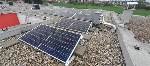 Reference Solární elektrárna s vyřízením dotace Nová zelená úsporám - Rosice u Brna 