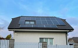 Reference Solární elektrárna s dotaci Nová zelená úsporám - Velké Přílepy