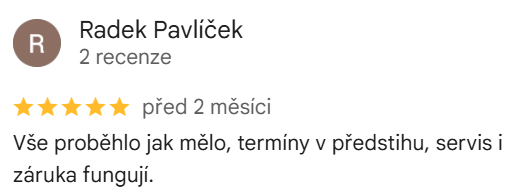 Reakcia klienta na Google #1 Reference: FVE s baterií na klíč Dolní Životice 
