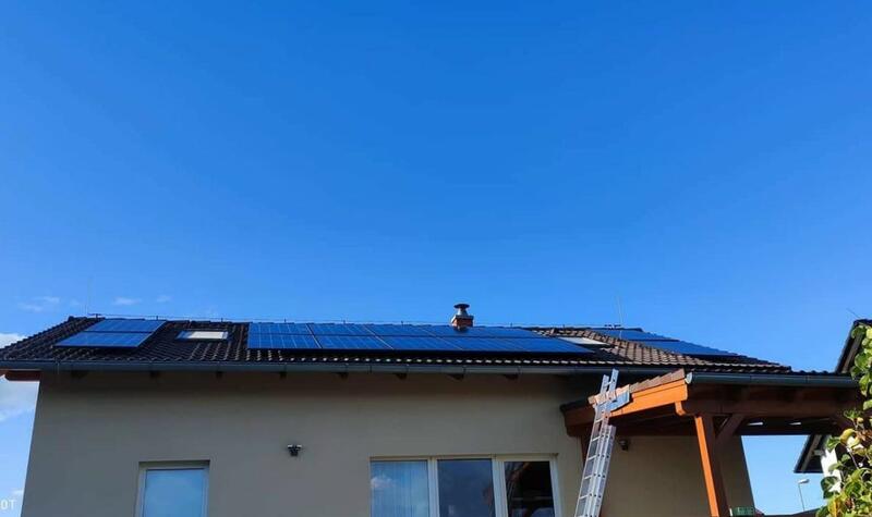 Reference: Fotovoltaika s výkonem 6,3 kWp a ukládáním do baterií - Slaný-Netovice 