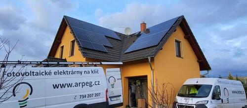 Reference Solární elektrárna s výkonem 6,75 kWp a vyřízením dotace - Horní Libchava