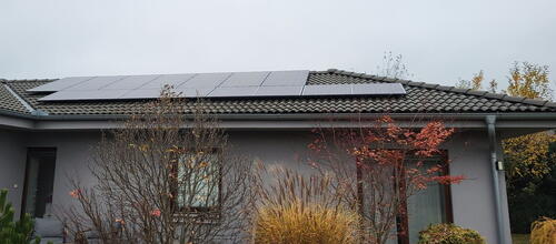 Reference Fotovoltaika s Wallboxem a vyřízením dotace Nová zelená úsporám, instalovaná v Herinku 
