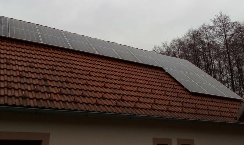 Reference: FVE s možností ukládání vyrobené energie do baterií o kapacitě 10,65 kWh - Stříbřec-Mníšek 