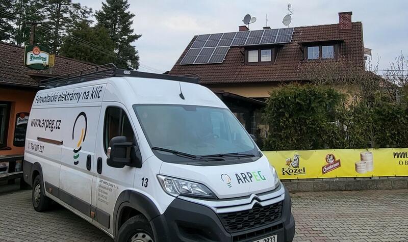 Reference: Fotovoltaická elektrárna s vyřízením dotace NZÚ - Hradištko-Rajchardov