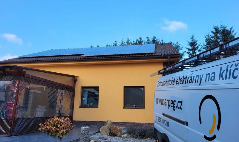 Reference: Fotovoltaika s výkonem 9 kWp a ukládáním vyrobené energie do baterií - Luka nad Jihlavou