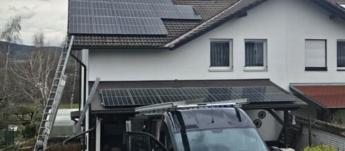 Reference Fotovoltaická elektrárna s výkonem 9,9 kWp a barerí - Klenčí pod Čerchovem 