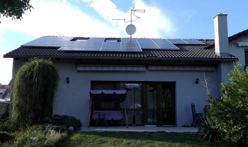 Reference: Fotovoltaické panely montované na sedlovou střechu - Rybí 