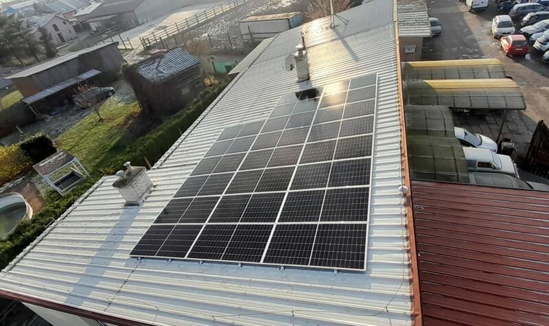 Reference: Fotovoltaická elektrárna na autodílně - Hulín 