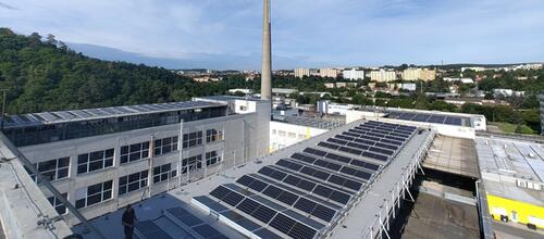 Reference Instalace fotovoltaiky pro firmu Pharma Park v Brně