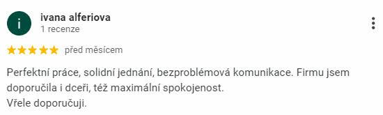 Reakcia klienta na Google #1 Reference: Solární elektrárna na míru s vyřízením dotace Nová zelená úsporám - Lužice 
