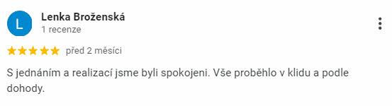 Reakcia klienta na Google #1 Reference: Solární elektrárna s vyřízením dotace Nová zelená úsporám - Rudná 