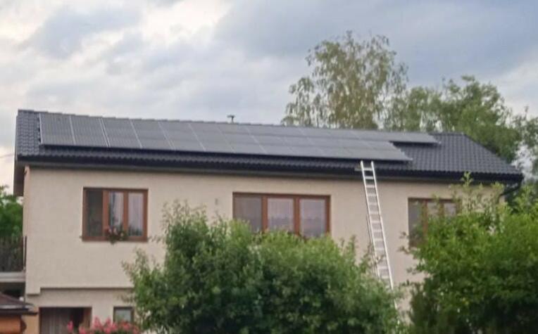 Reference: FVE s výkonem 7,22 kWp a vyřízením dotace Nová zelená úsporám - Bystřice 