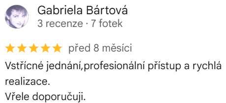 Reakcia klienta na Google #1 Reference: Fotovoltaická elektrárna s individuálním návrhem - Orlová 