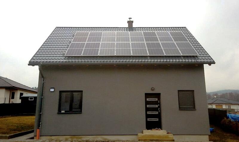 Reference: Solární elektrárna s vyřízením dotace Nová zelená úsporám - Újezd 