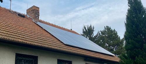 Reference Fotovoltaická elektrárna s dotací Nová zelená úsporám- Praha 