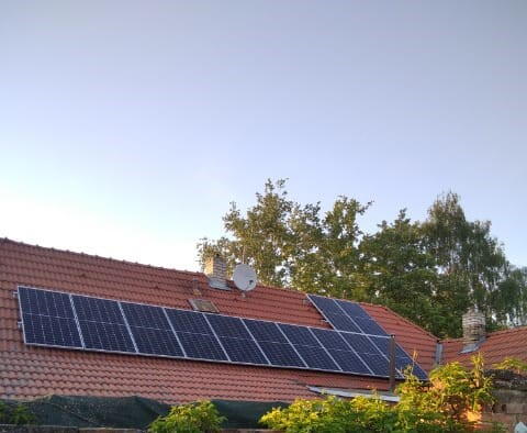 Reference: Fotovoltaická elektrárna s dotací Nová zelená úsporám- Cítov 