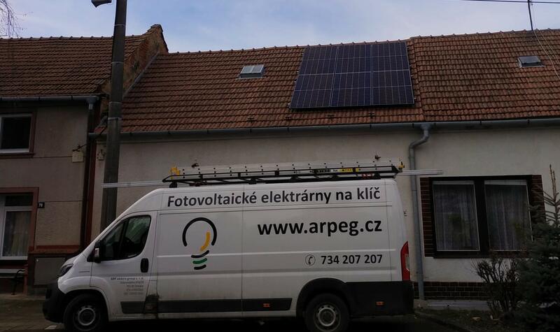 Reference: Fotovoltaika s bateriovým úložištěm- Moravské Málkovice 