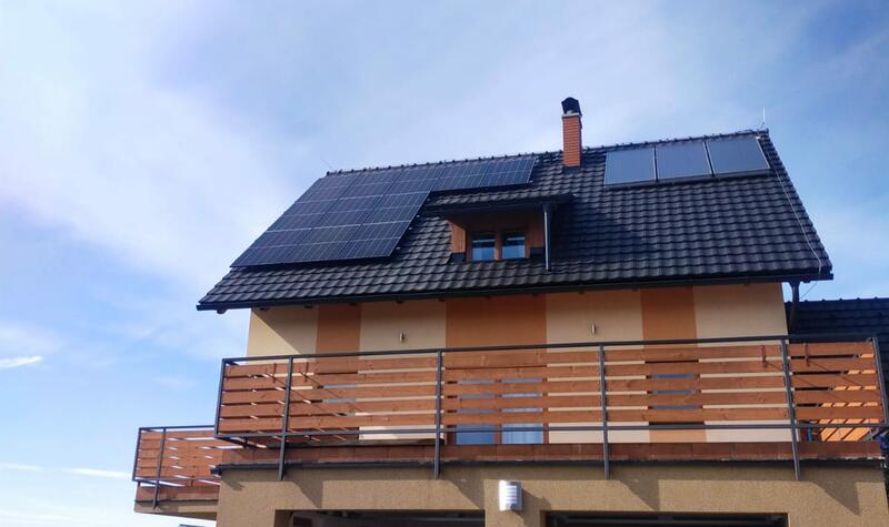Reference: FVE s dotací Nová zelená úsporám- Bystřice 