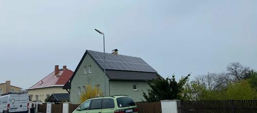 Reference Instalace fotovoltaické elektrárny s dotací NZÚ- Hrob - Verneřice 