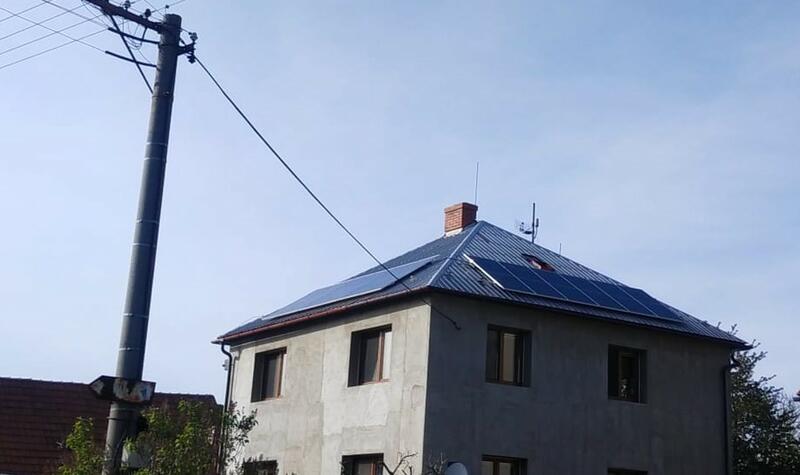 Reference: Fotovoltaická elektrárna s vyřízením dotace realizována v Podhradní Lhotě