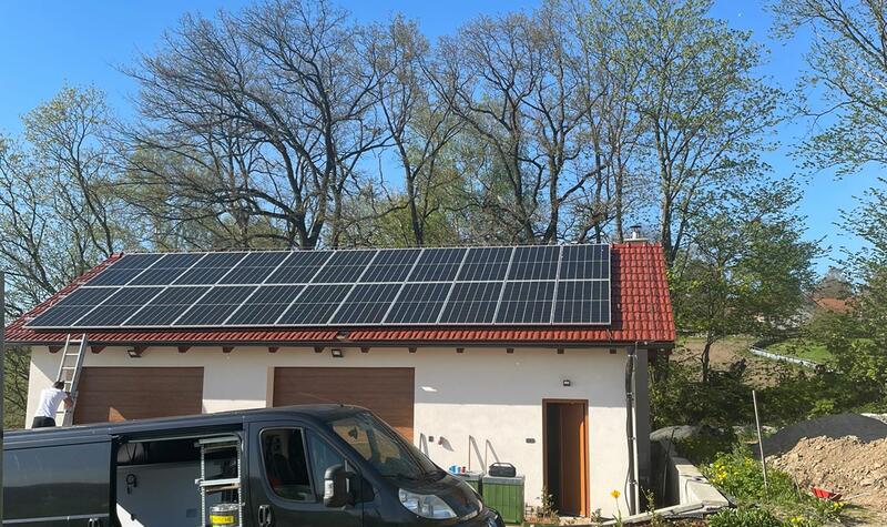 Reference: Solární elektrárna s dotací NZÚ- Nemyšl - Dědice 