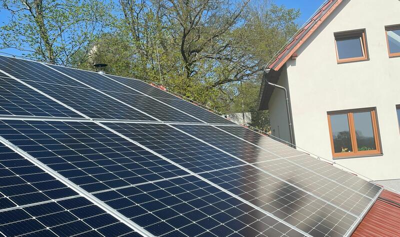 Reference: Solární elektrárna s dotací NZÚ- Nemyšl - Dědice 