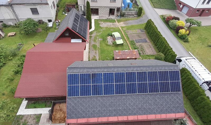 Reference: Fotovoltaika s uchováním vyrobení energie v bateriích - Líšnice 