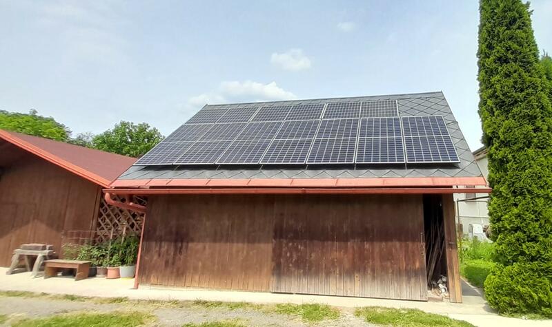 Reference: Fotovoltaika s uchováním vyrobení energie v bateriích - Líšnice 